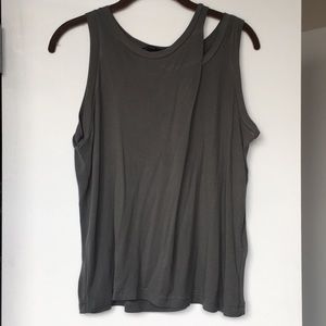 AllSaints Olive Green Tank Top